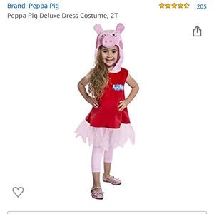 Peppa pig dress costume
